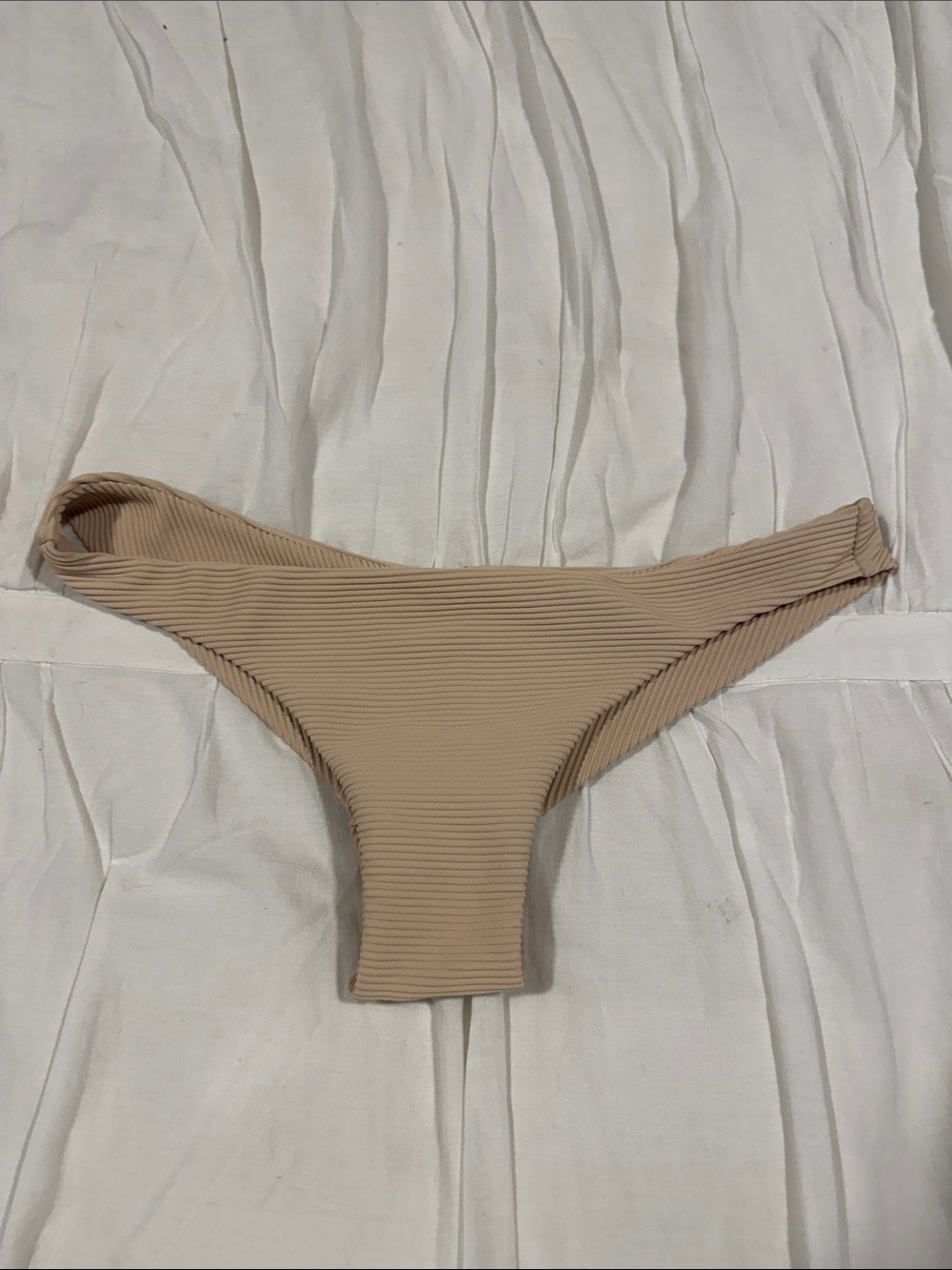 Billabong Ribbed Bikini Bottoms in Nude Tan